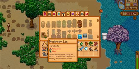 moss stardew valley|mushroom log stardew valley.